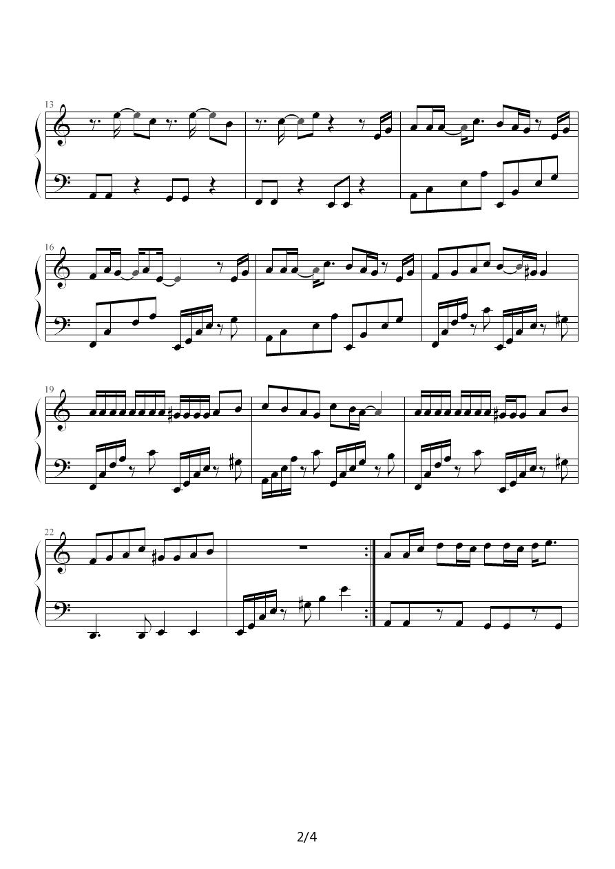 I sill love you钢琴曲谱（图2）