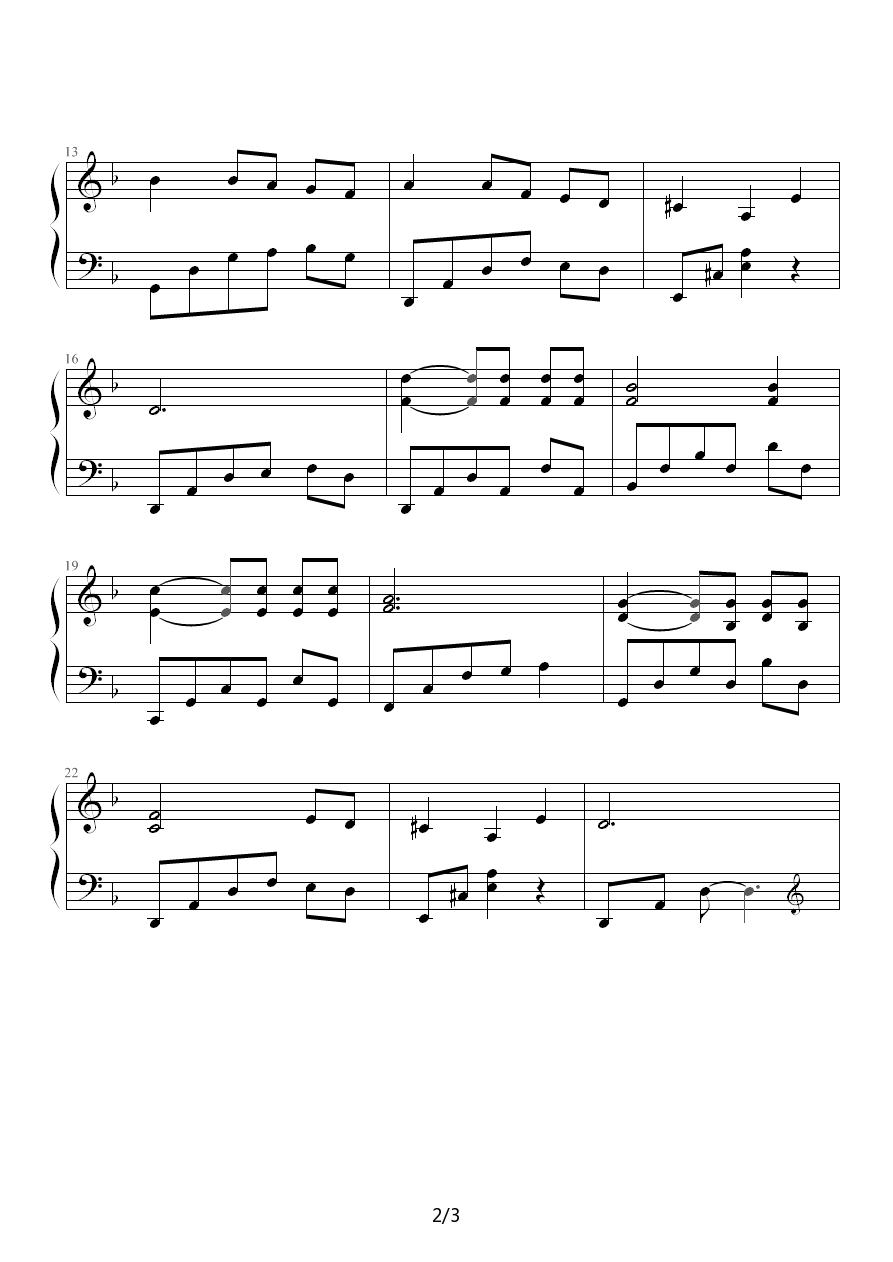 雪の误解钢琴曲谱（图2）
