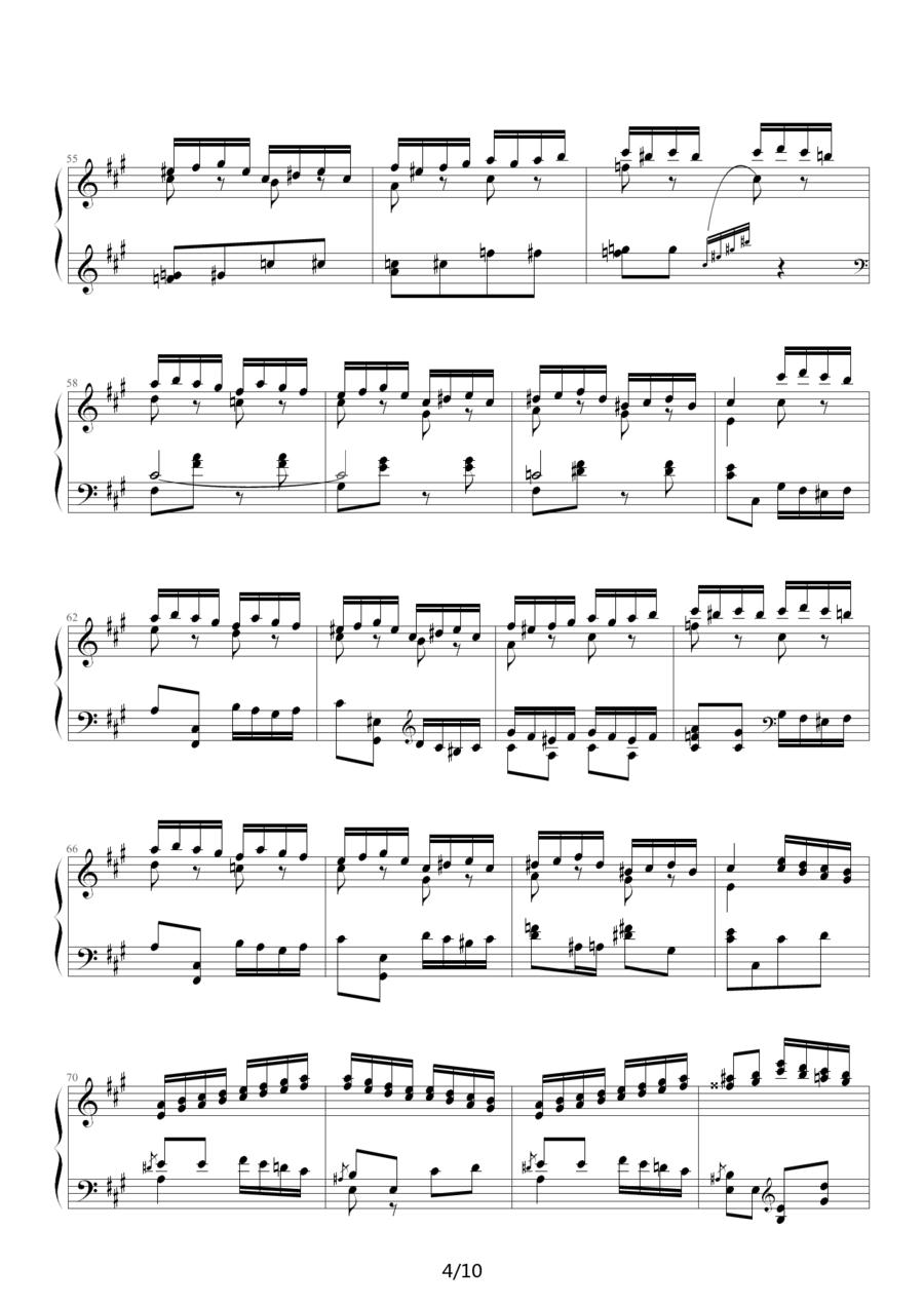 瓦洛多斯改编莫扎特《土耳其进行曲》钢琴曲谱（图4）