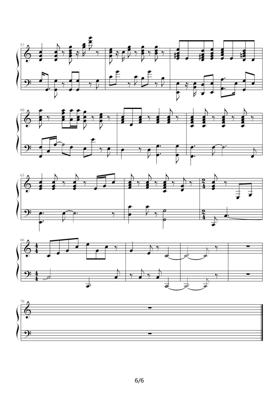 爱神之箭钢琴曲谱（图6）