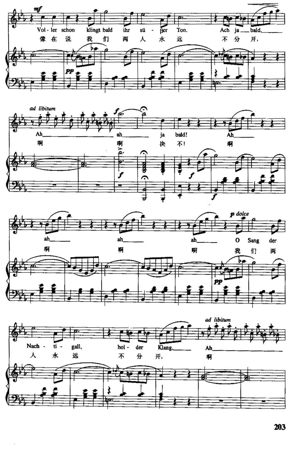 [奥]春之声圆舞曲（中外文对照、正谱）钢琴曲谱（图8）