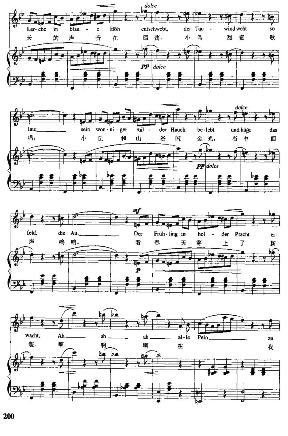 [奥]春之声圆舞曲（中外文对照、正谱）钢琴曲谱（图5）