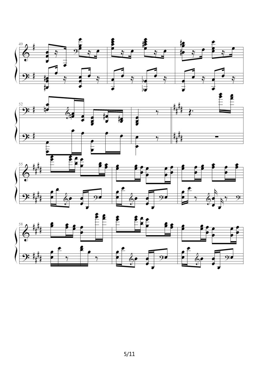 狩猎（练习曲）钢琴曲谱（图5）