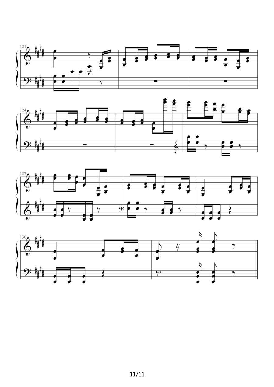 狩猎（练习曲）钢琴曲谱（图11）