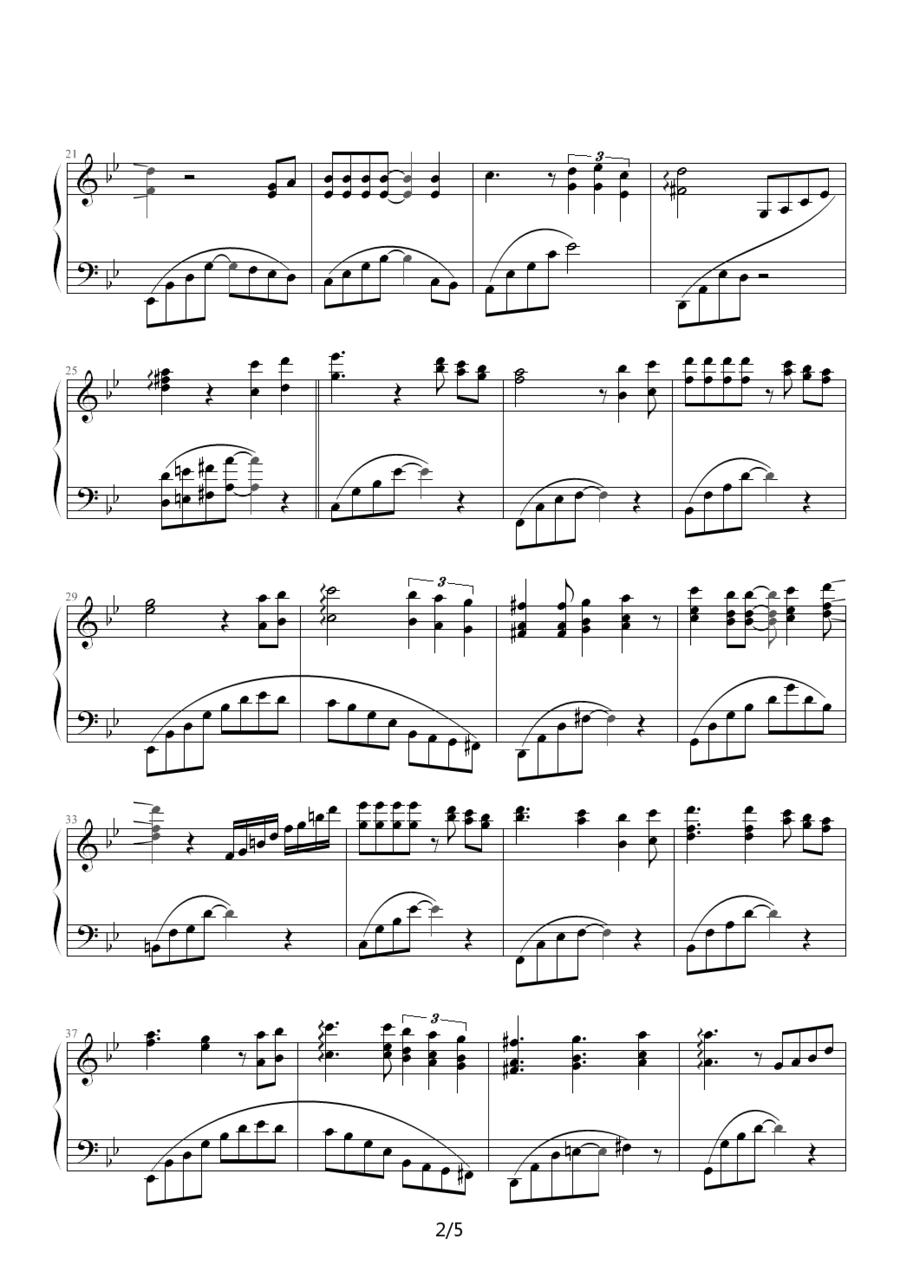 Winter Sonata（冬季恋歌）钢琴曲谱（图2）
