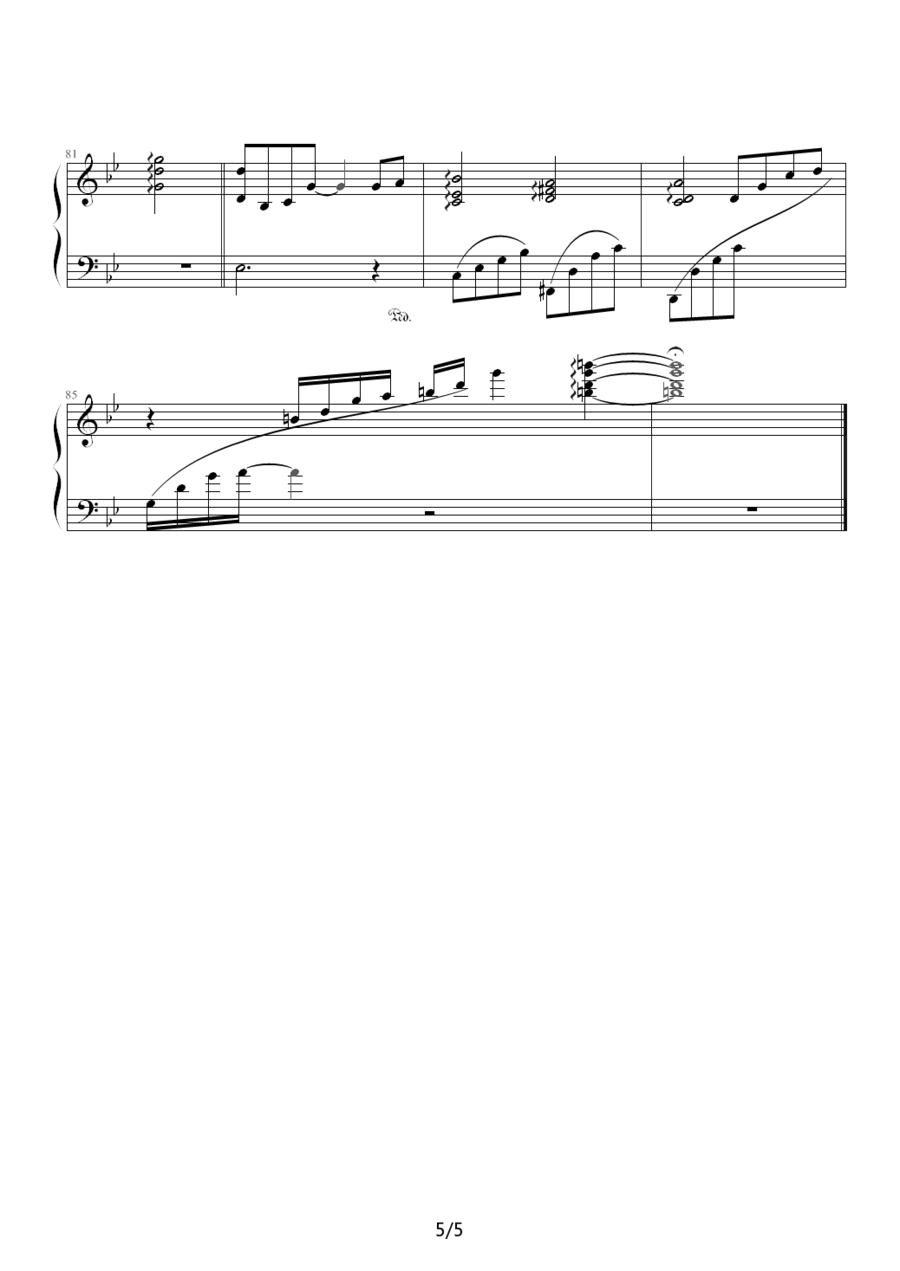 Winter Sonata（冬季恋歌）钢琴曲谱（图5）