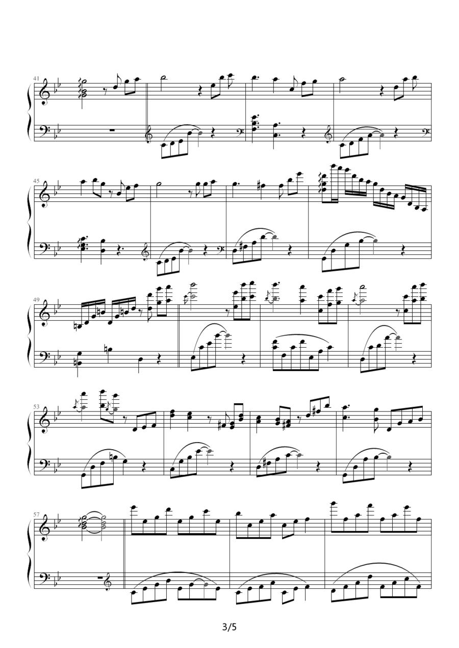 Winter Sonata（冬季恋歌）钢琴曲谱（图3）