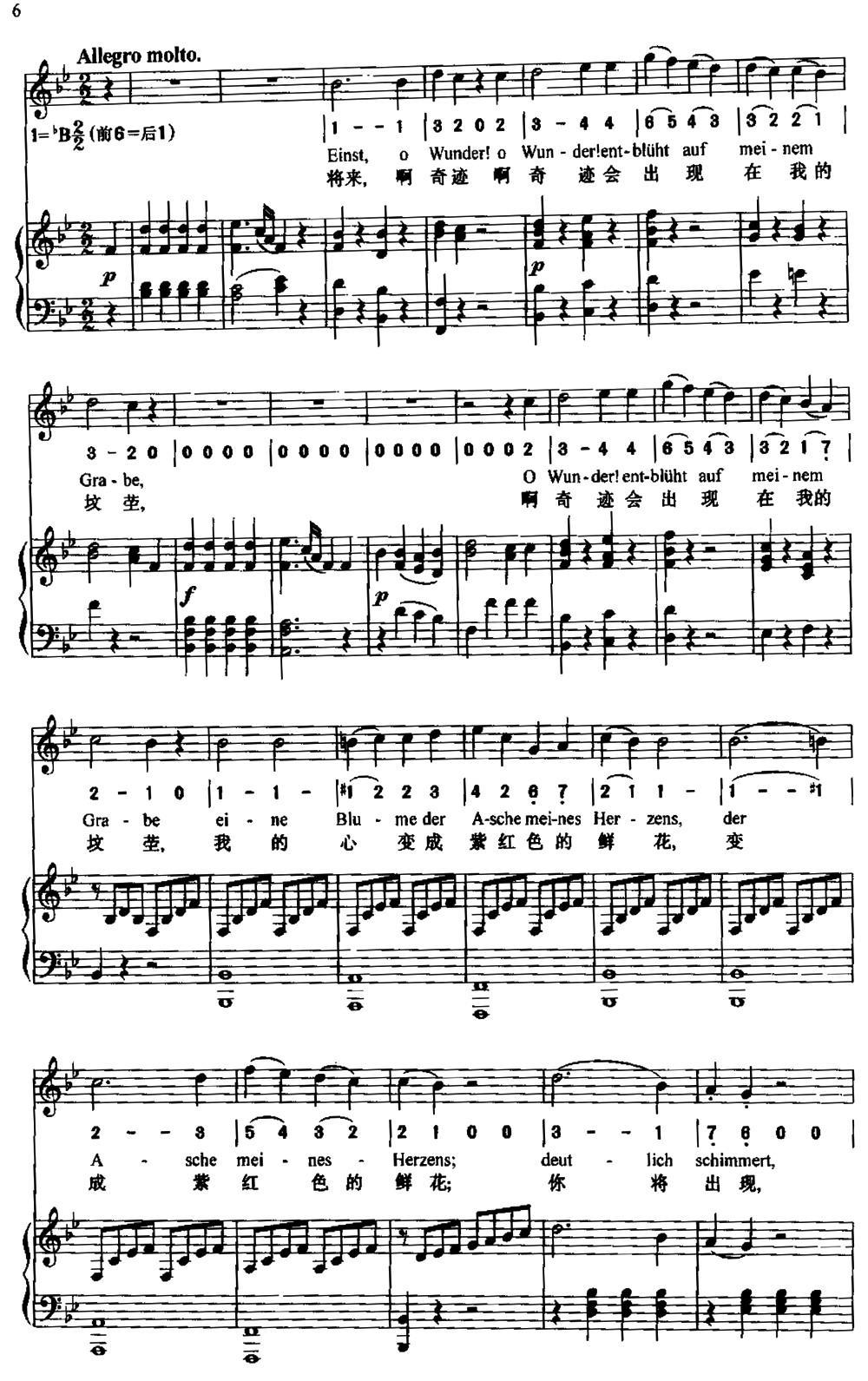 阿德拉依岱（中外文对照、正谱）钢琴曲谱（图6）