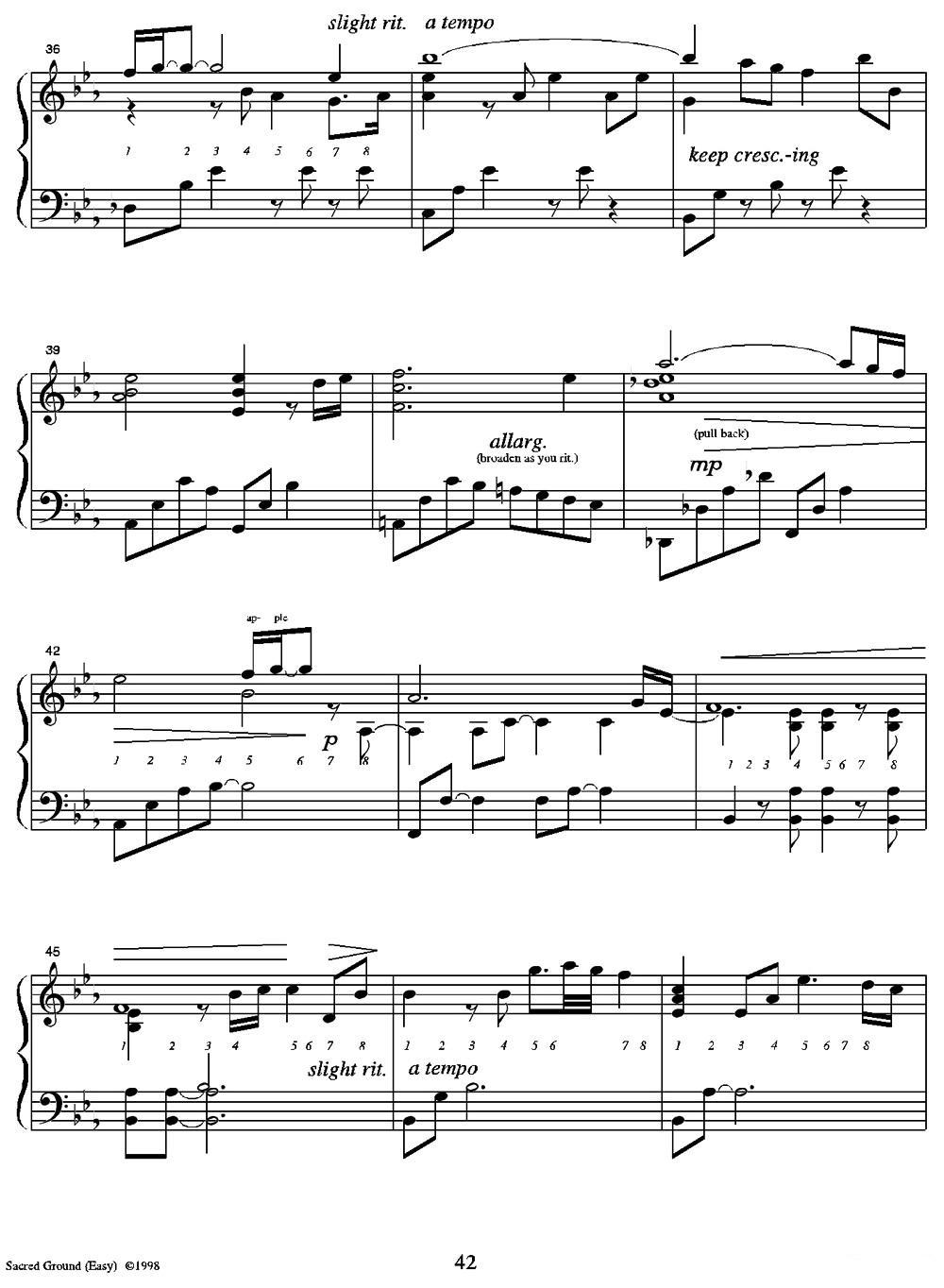 Sacred Ground（Easy）钢琴曲谱（图4）