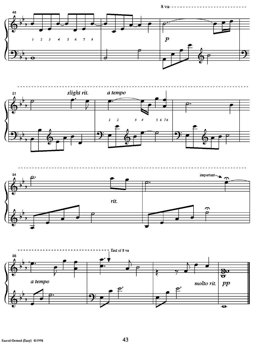 Sacred Ground（Easy）钢琴曲谱（图5）