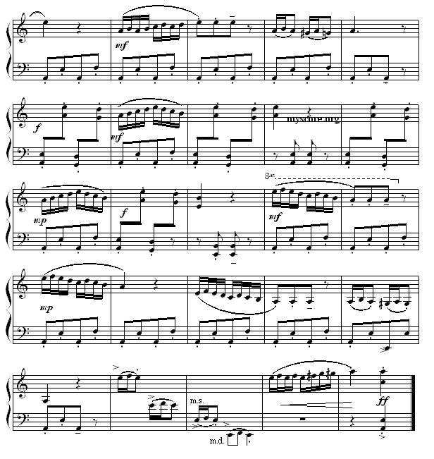 矮老妖之舞钢琴曲谱（图2）
