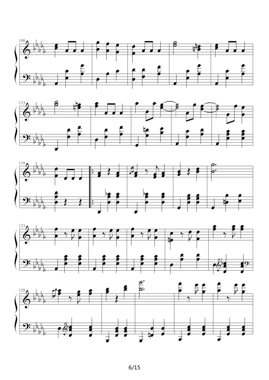 华丽的大圆舞曲钢琴曲谱（图6）