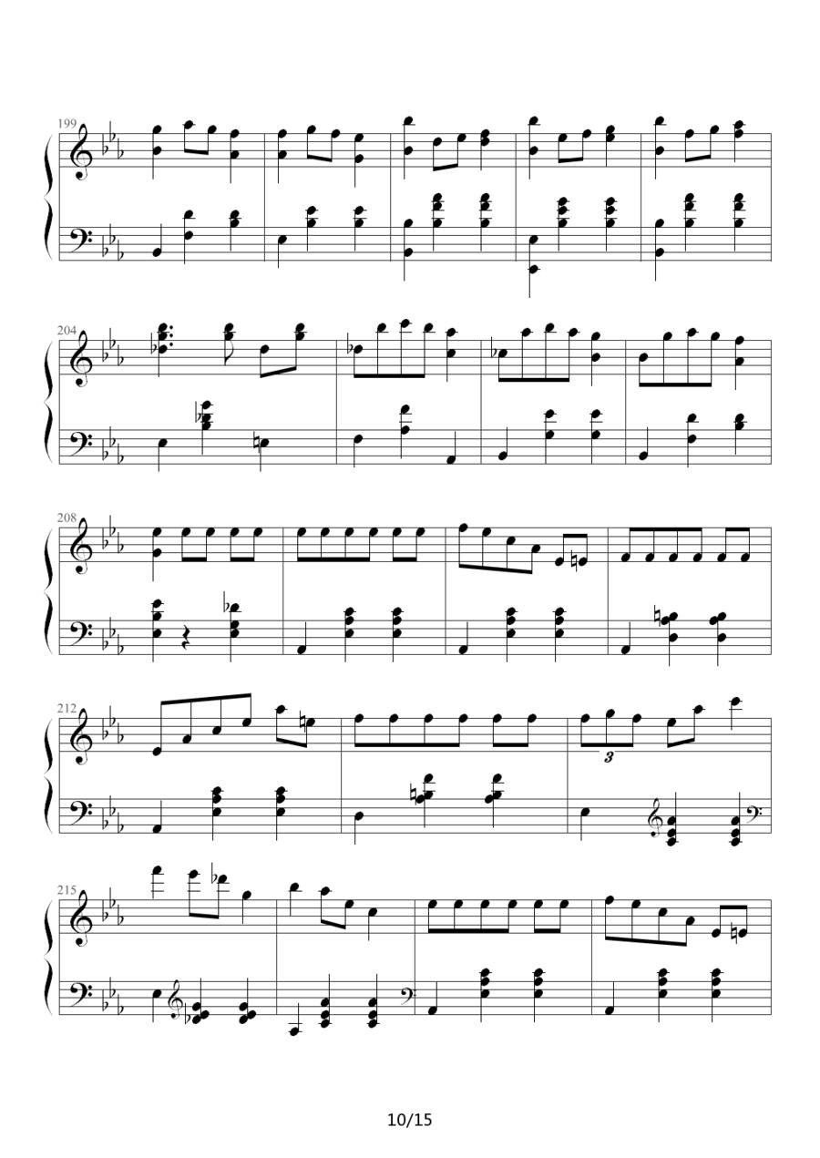 华丽的大圆舞曲钢琴曲谱（图10）