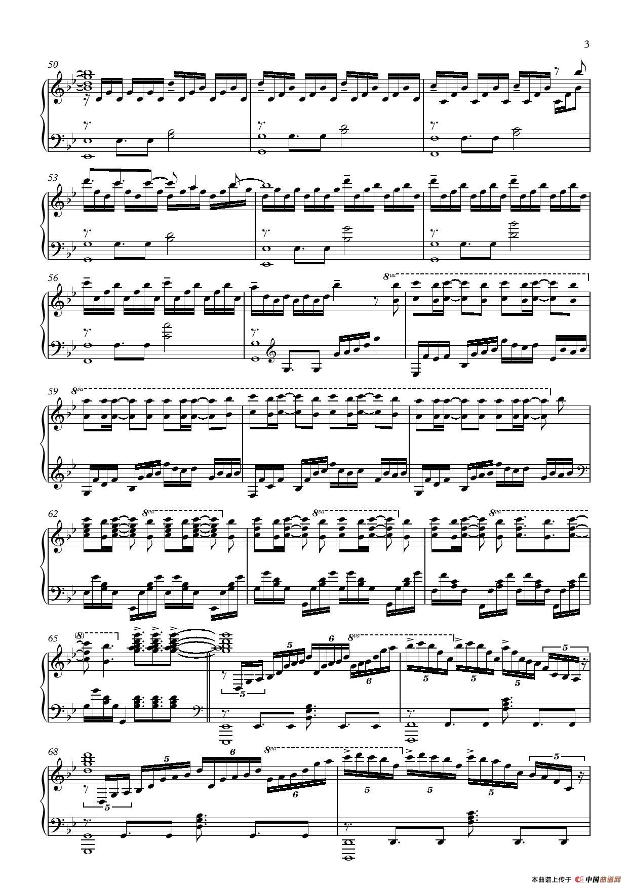 Unravel钢琴曲谱（图3）