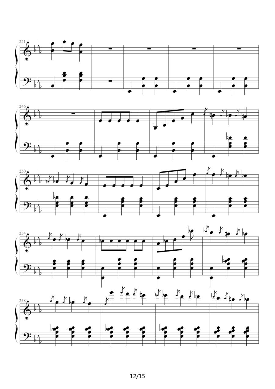 华丽的大圆舞曲钢琴曲谱（图12）