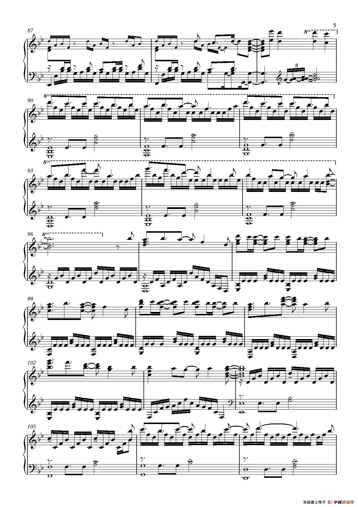 Unravel钢琴曲谱（图5）