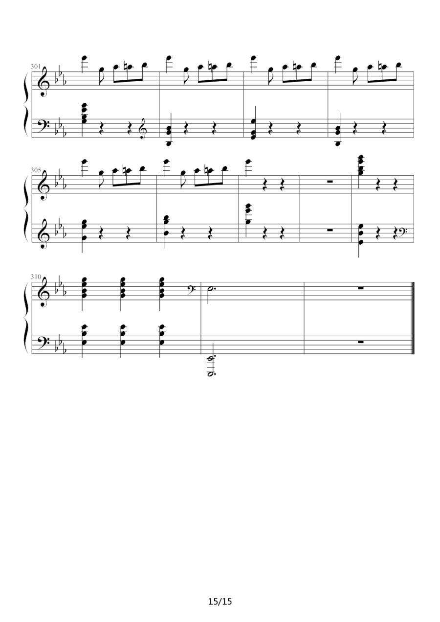 华丽的大圆舞曲钢琴曲谱（图15）