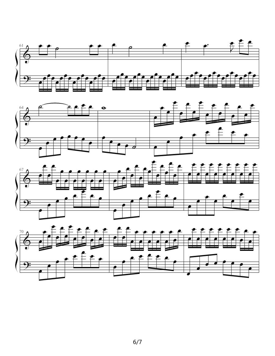星的别月曲钢琴曲谱（图6）