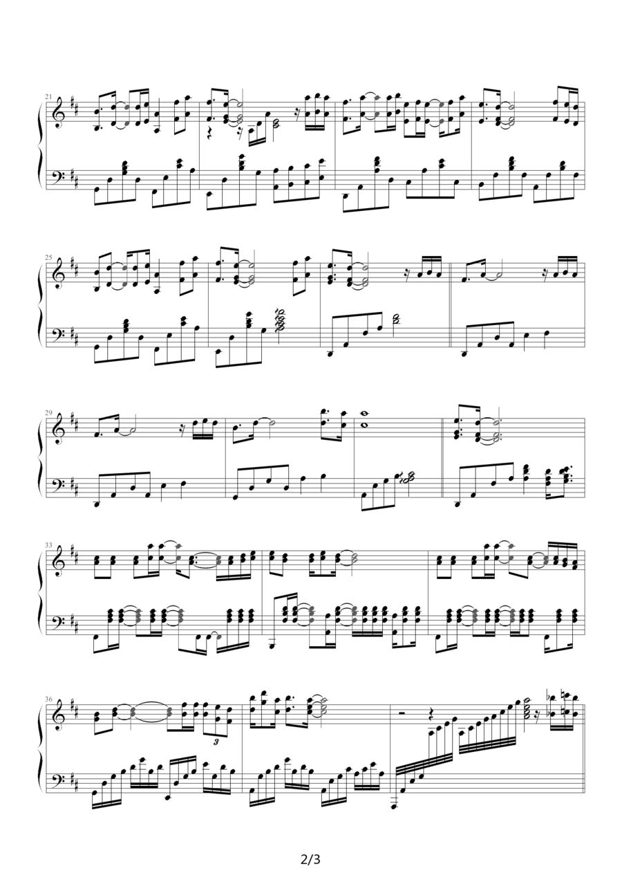 泪海钢琴曲谱（图2）