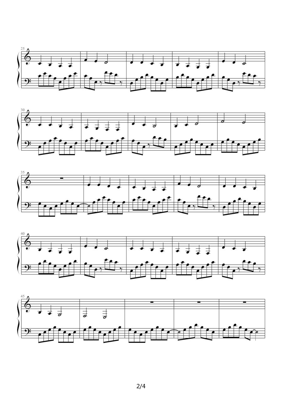 三步小鸣曲钢琴曲谱（图2）