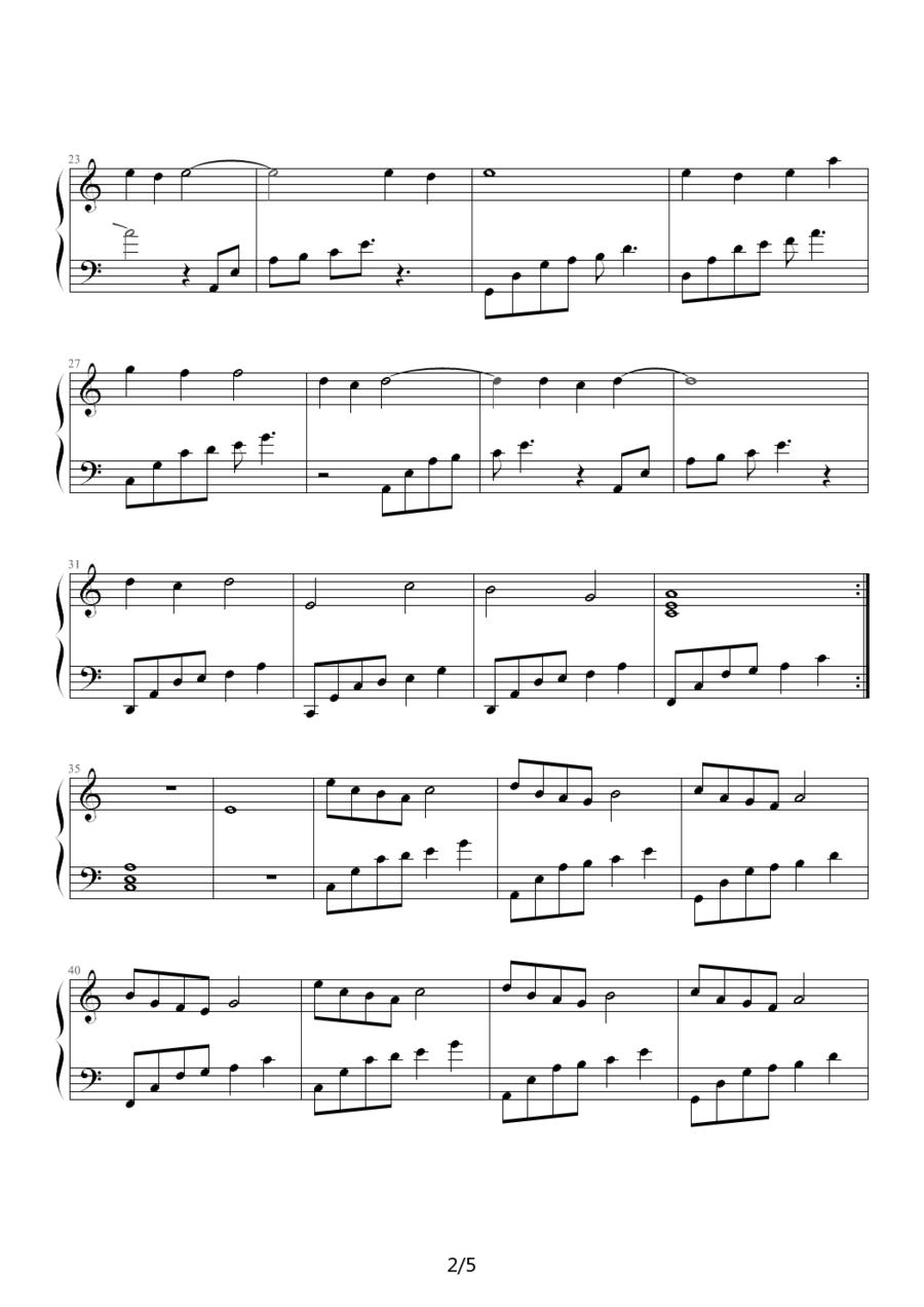 无明泪钢琴曲谱（图2）