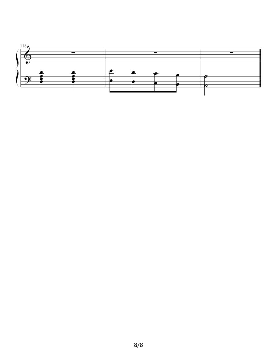 激情的回忆钢琴曲谱（图8）