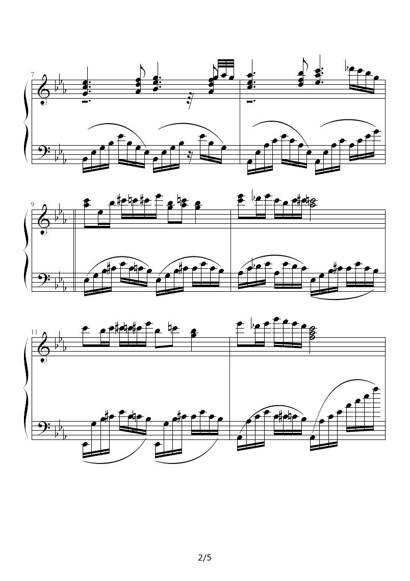 琴归原处钢琴曲谱（图2）