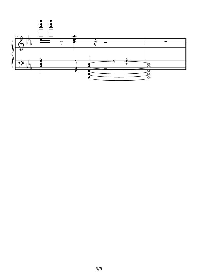 琴归原处钢琴曲谱（图5）
