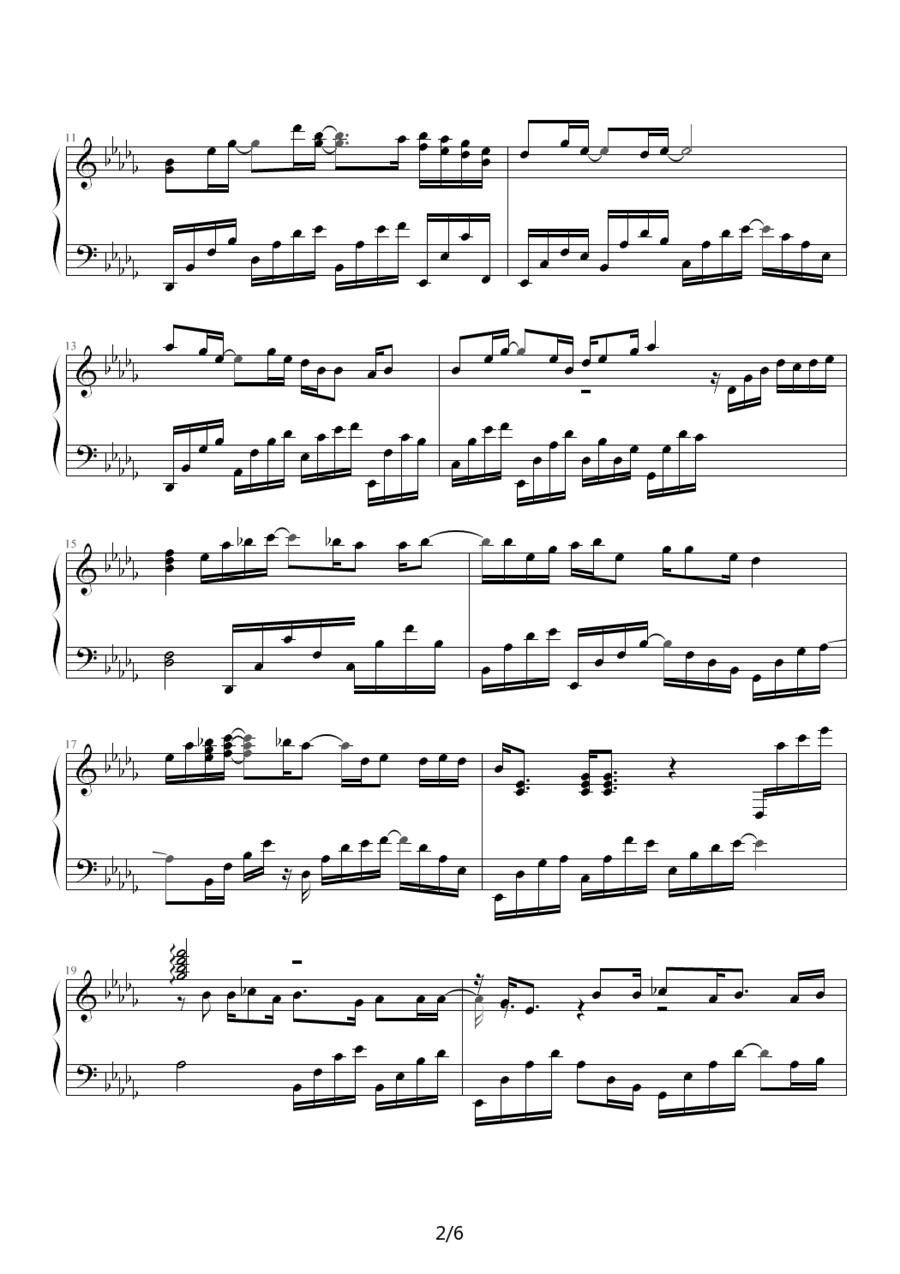 秋祭钢琴曲谱（图2）