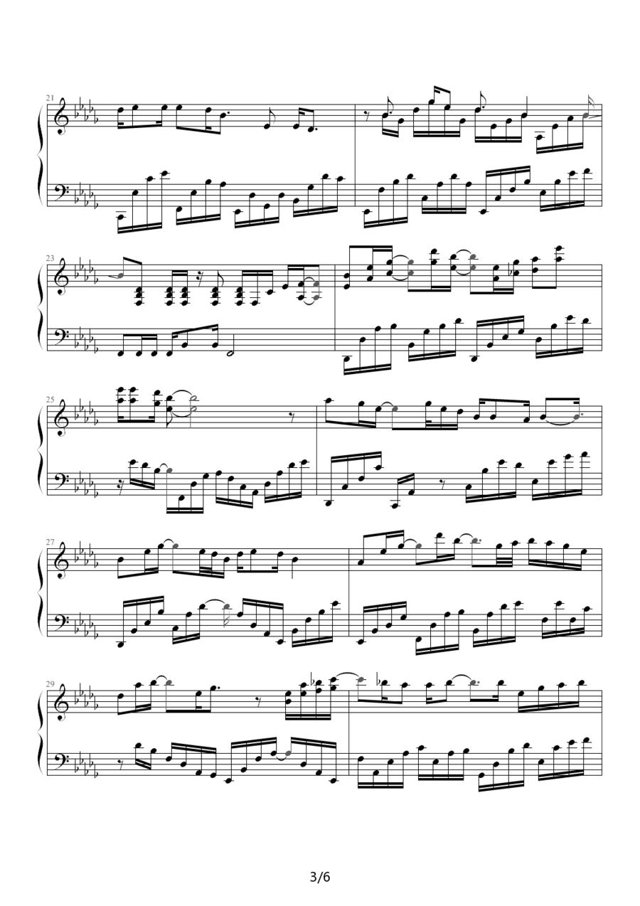 秋祭钢琴曲谱（图3）