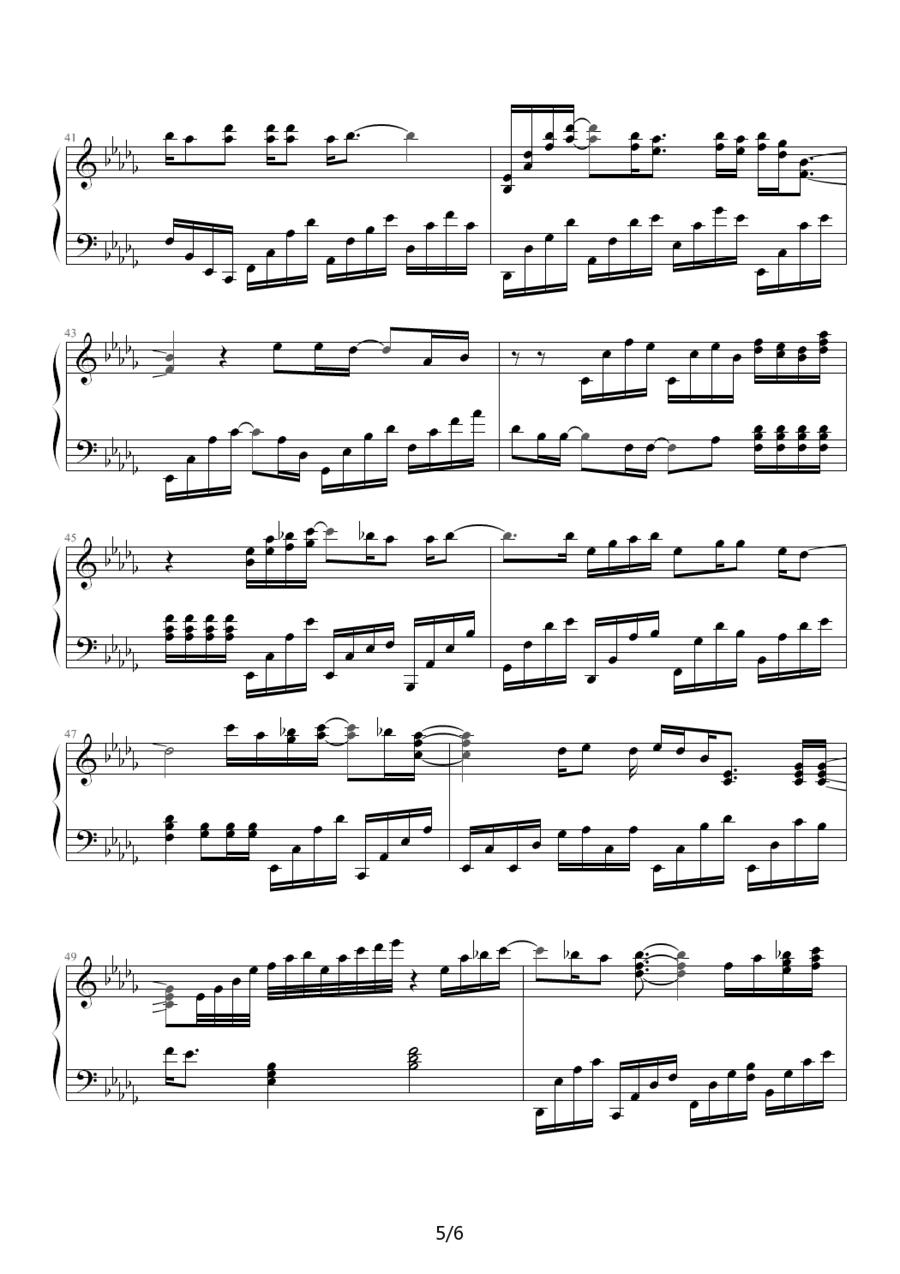 秋祭钢琴曲谱（图5）