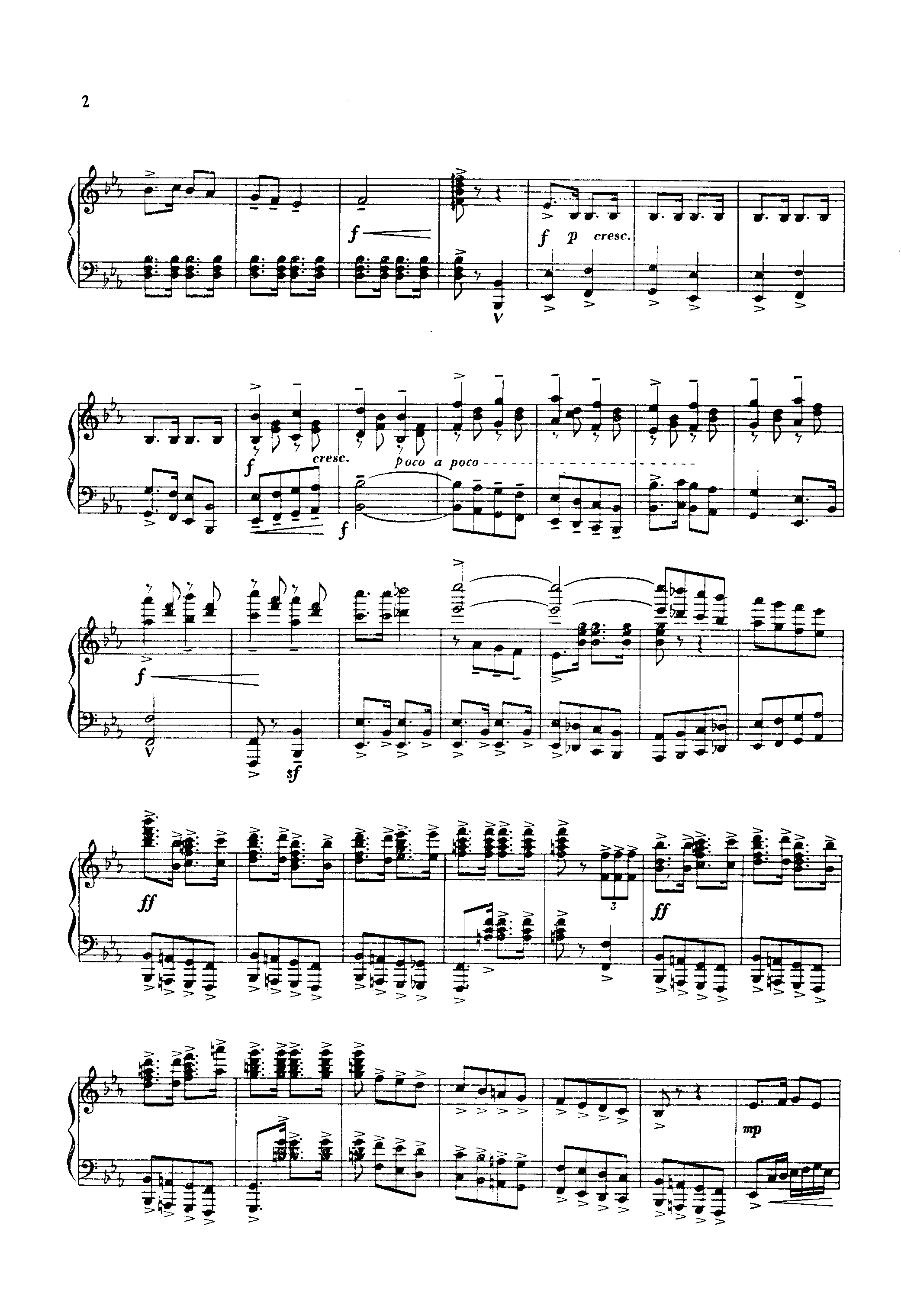 毛泽东同志主办农民运动讲习所颂歌（钢伴谱）钢琴曲谱（图3）