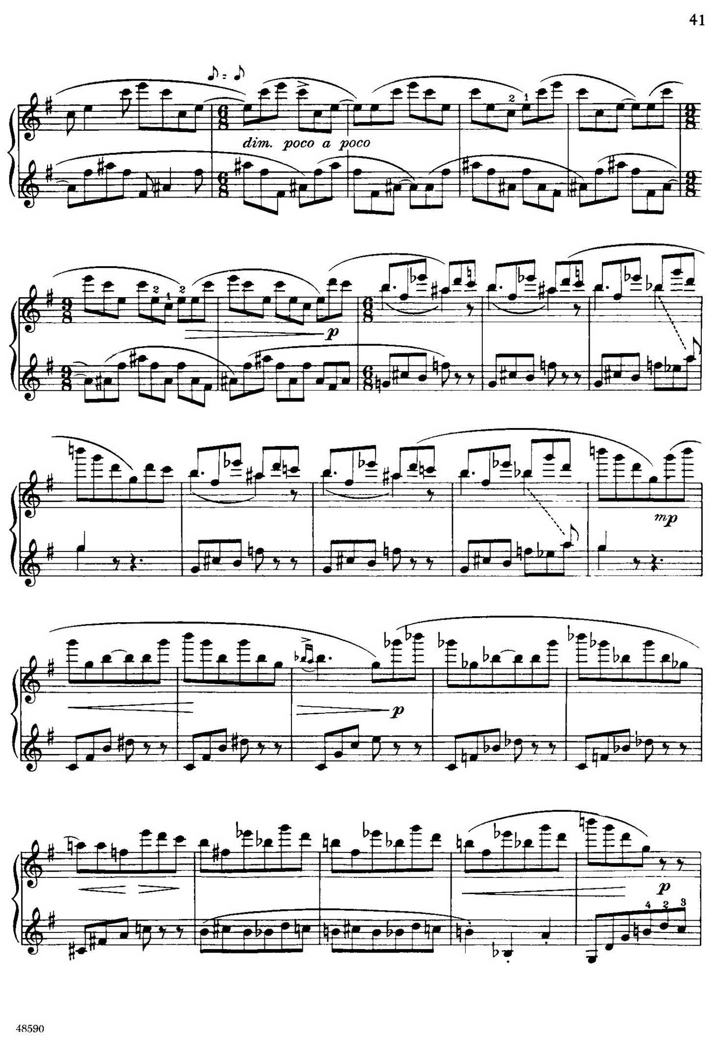 降e小调钢琴奏鸣曲 Op.26 v.2钢琴曲谱（图4）