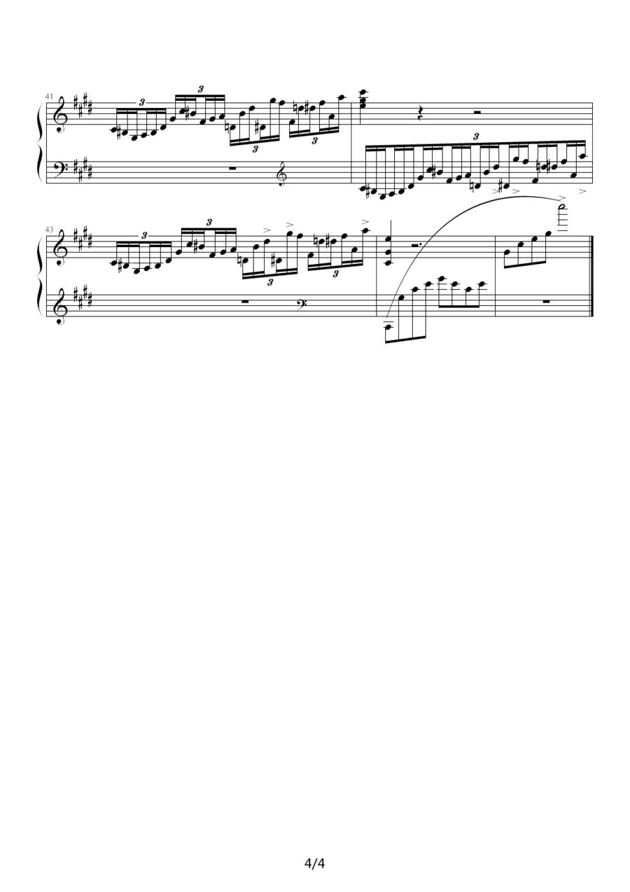 升c小调大幻想曲钢琴曲谱（图4）