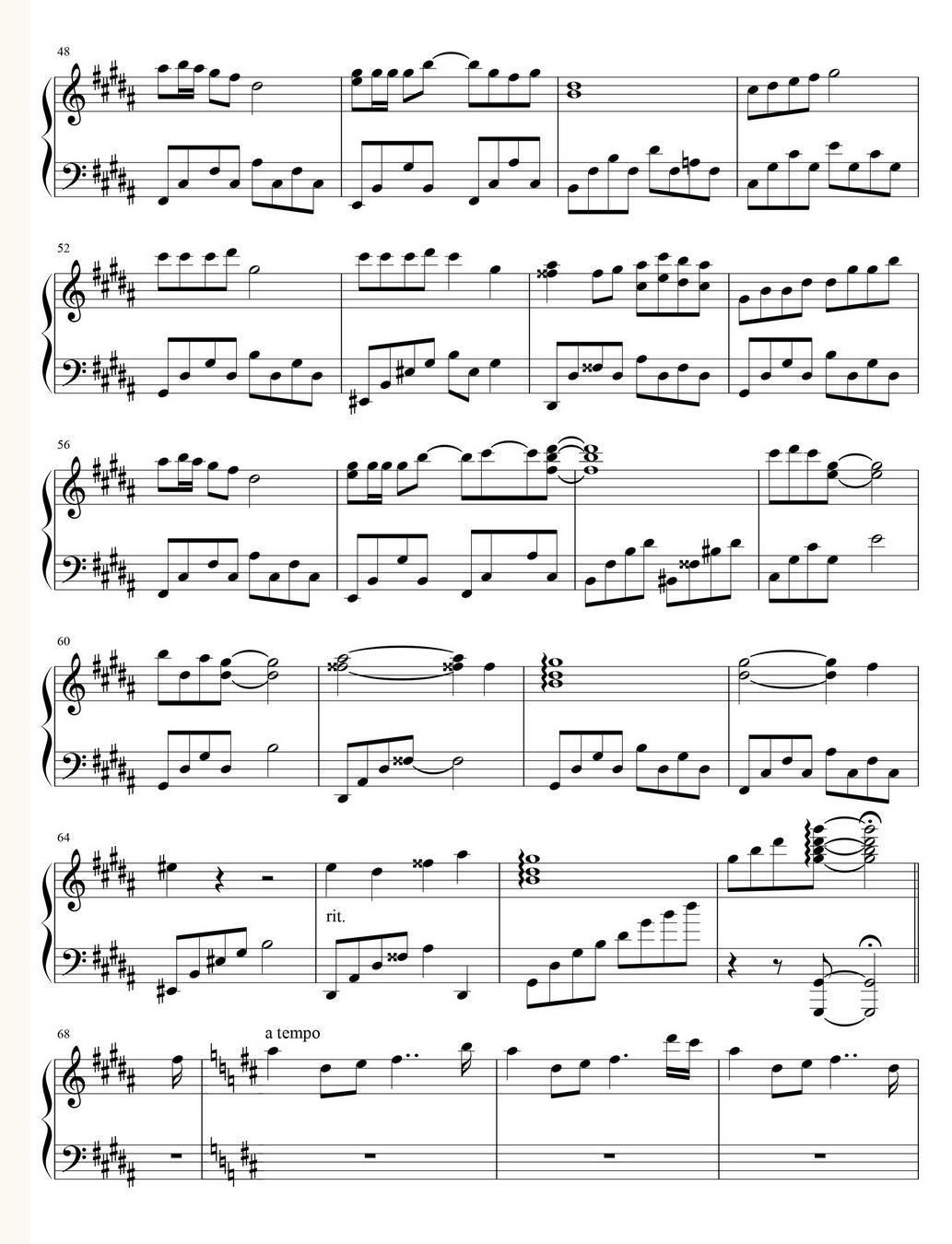 Memory钢琴曲谱（图3）