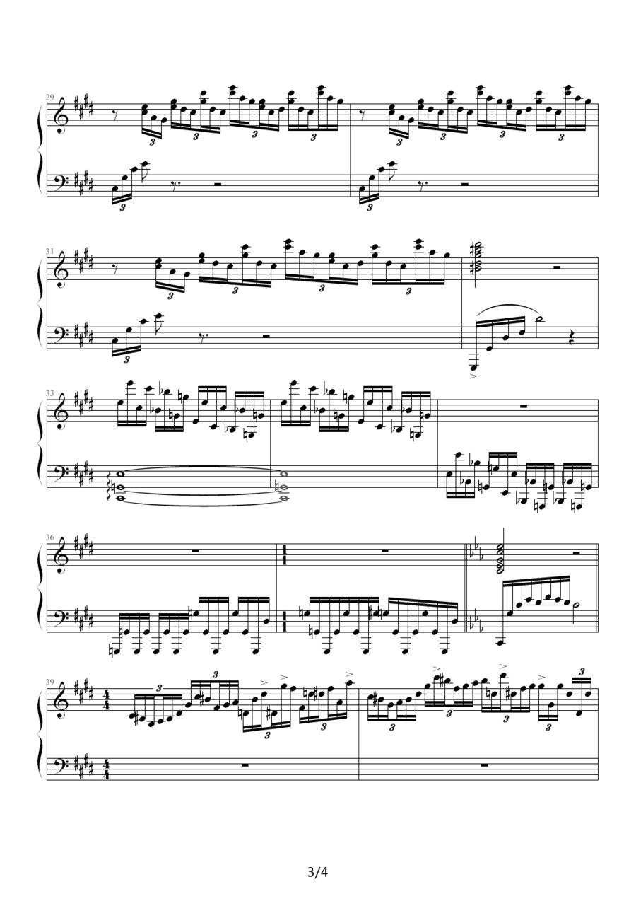 升c小调大幻想曲钢琴曲谱（图3）