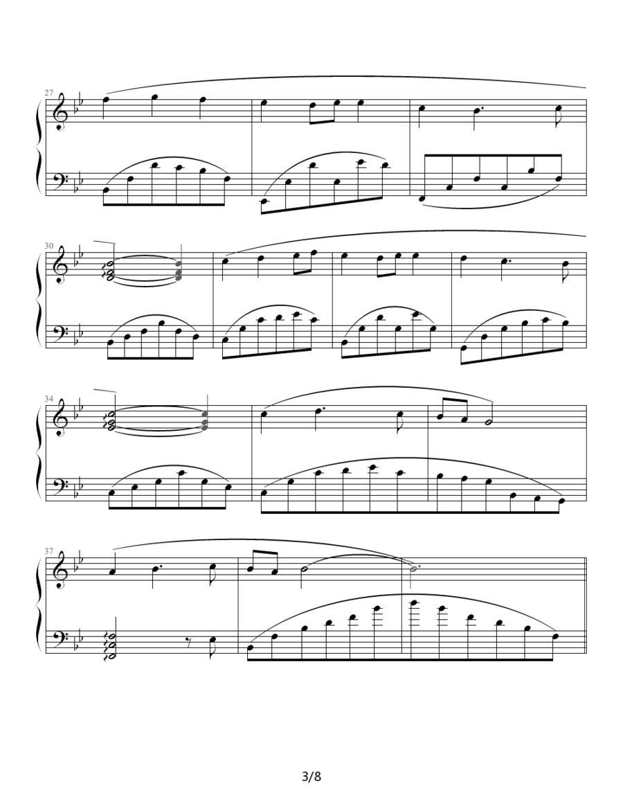 变奏曲（冯明东作曲版）钢琴曲谱（图3）