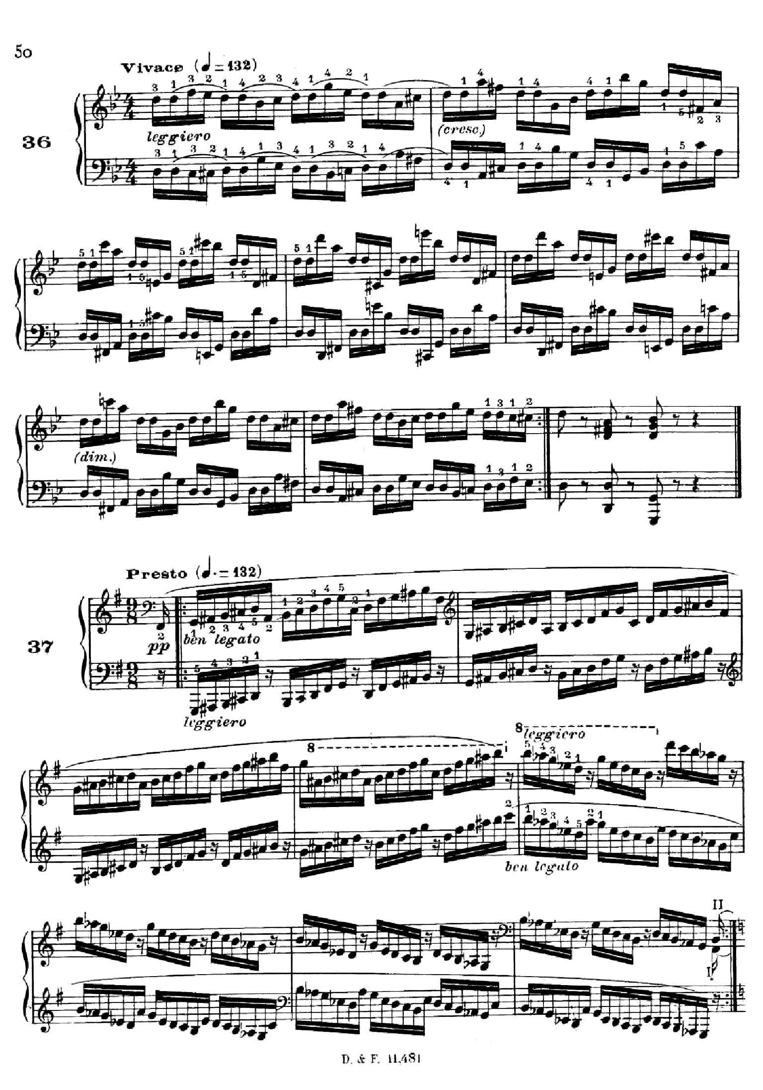 51 Exercises, WoO 6（51首钢琴练习 31—37）钢琴曲谱（图7）