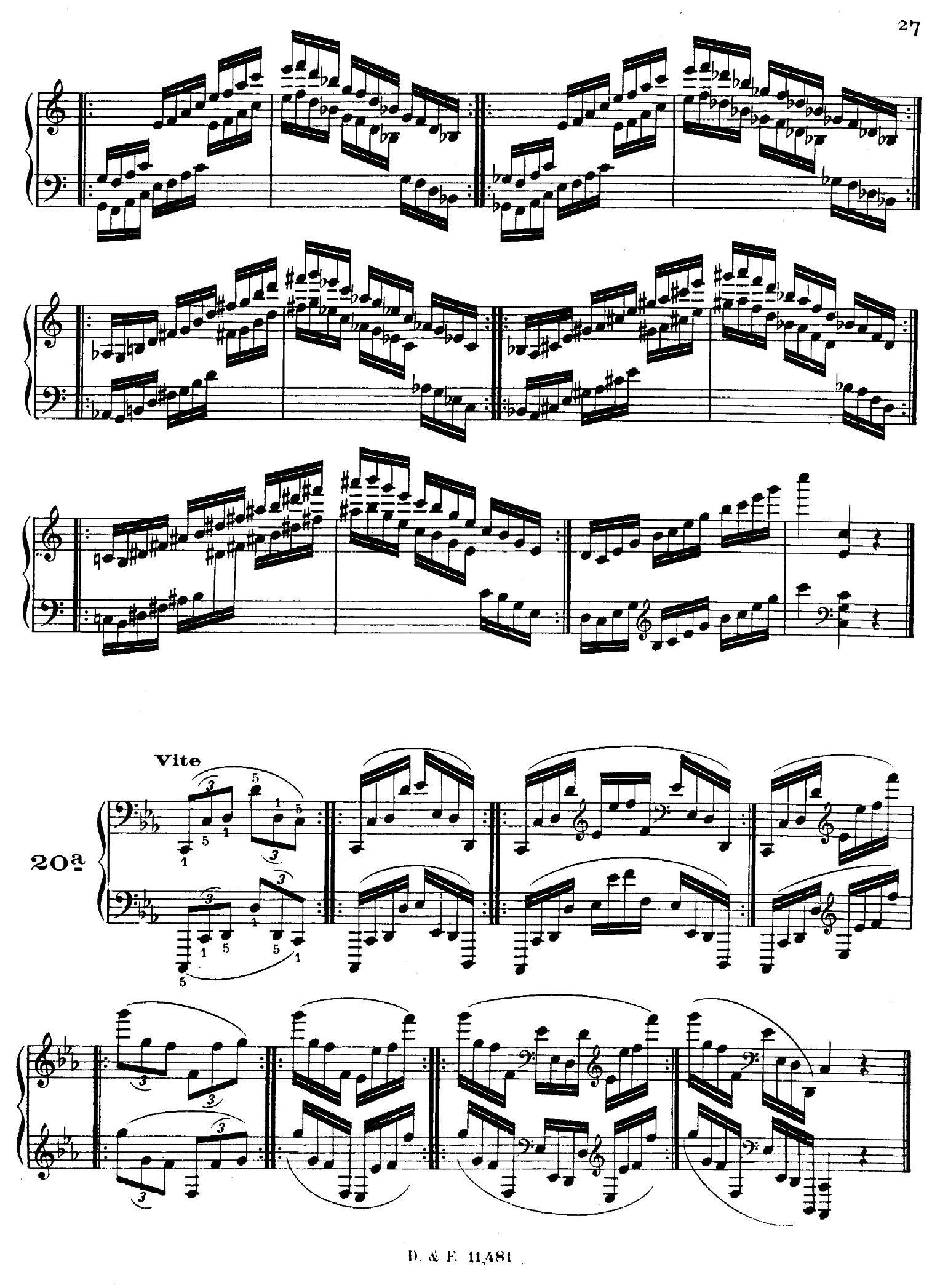 51 Exercises, WoO 6（51首钢琴练习 19—25）钢琴曲谱（图2）