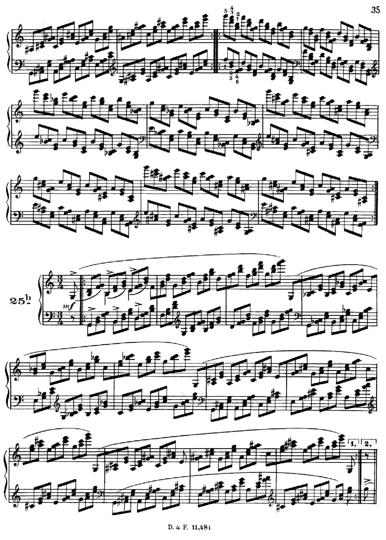 51 Exercises, WoO 6（51首钢琴练习 19—25）钢琴曲谱（图10）