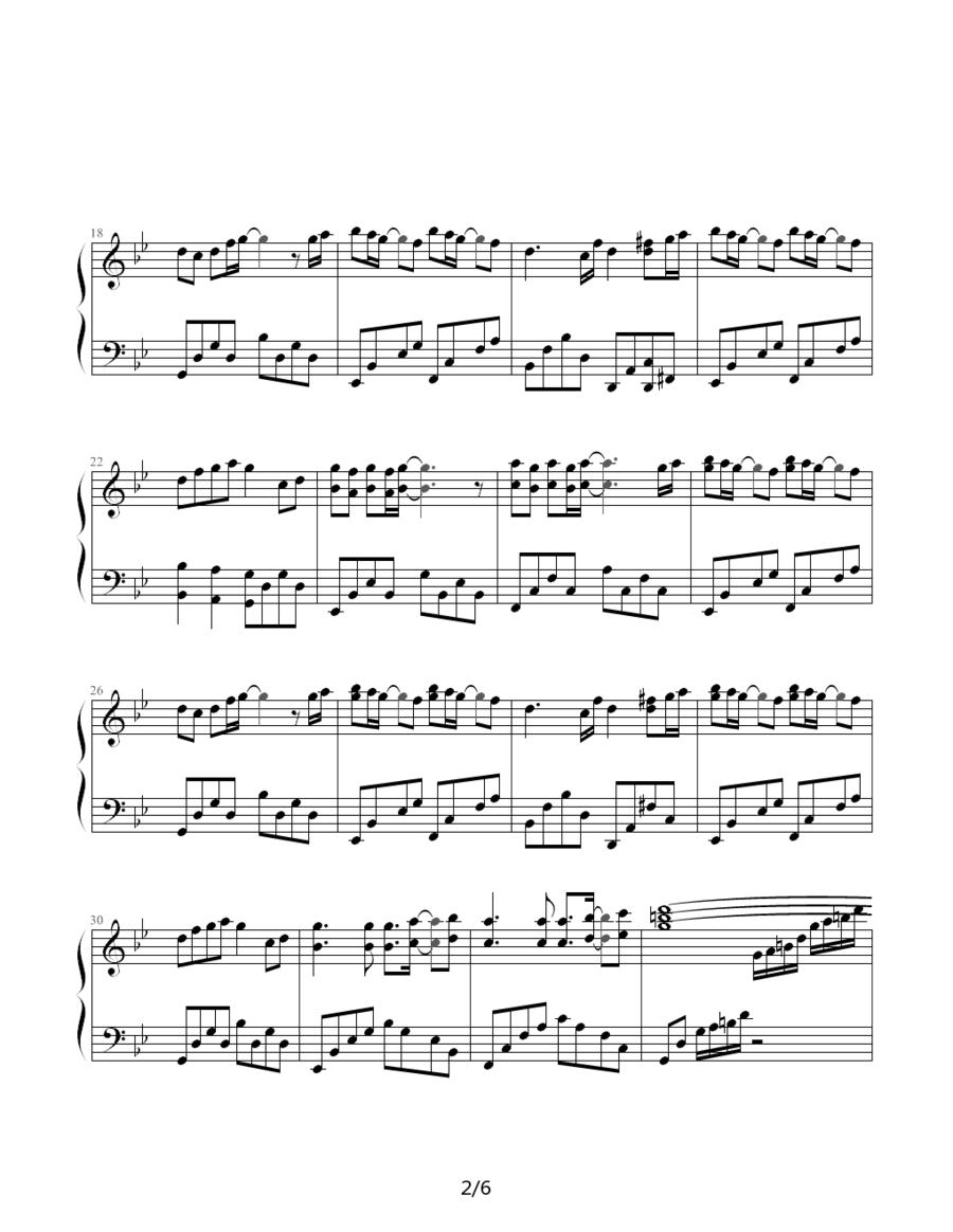 第七道彩虹钢琴曲谱（图2）