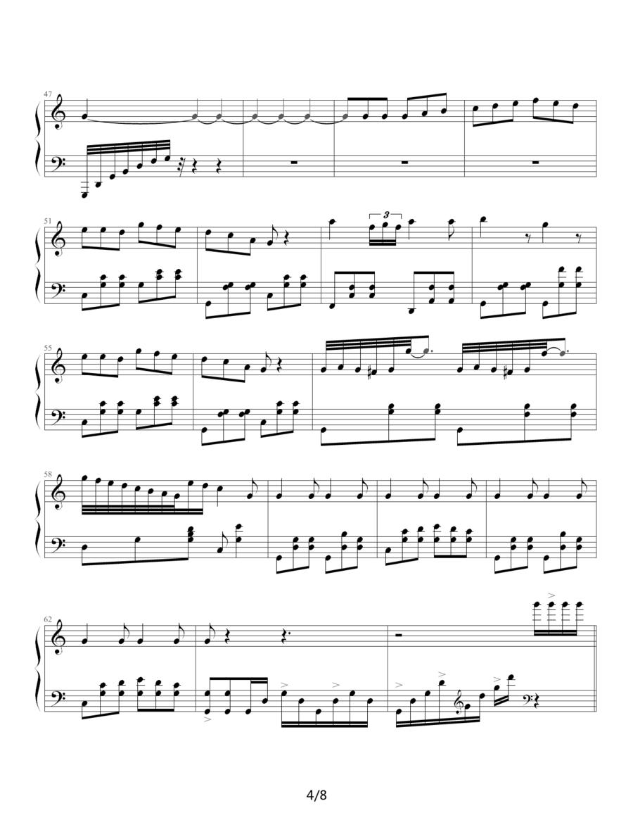 c小调圆舞曲钢琴曲谱（图4）
