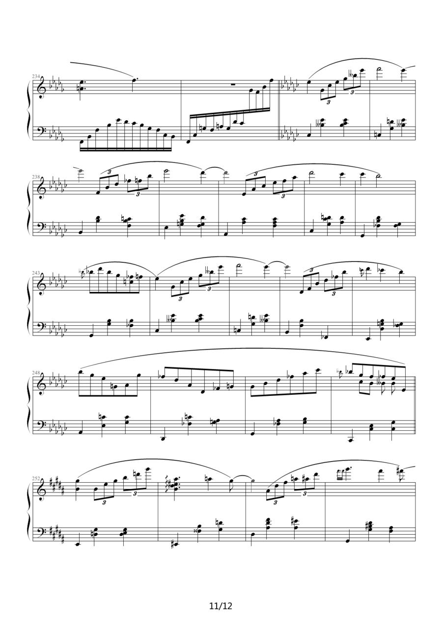 蓝色独白钢琴曲谱（图11）