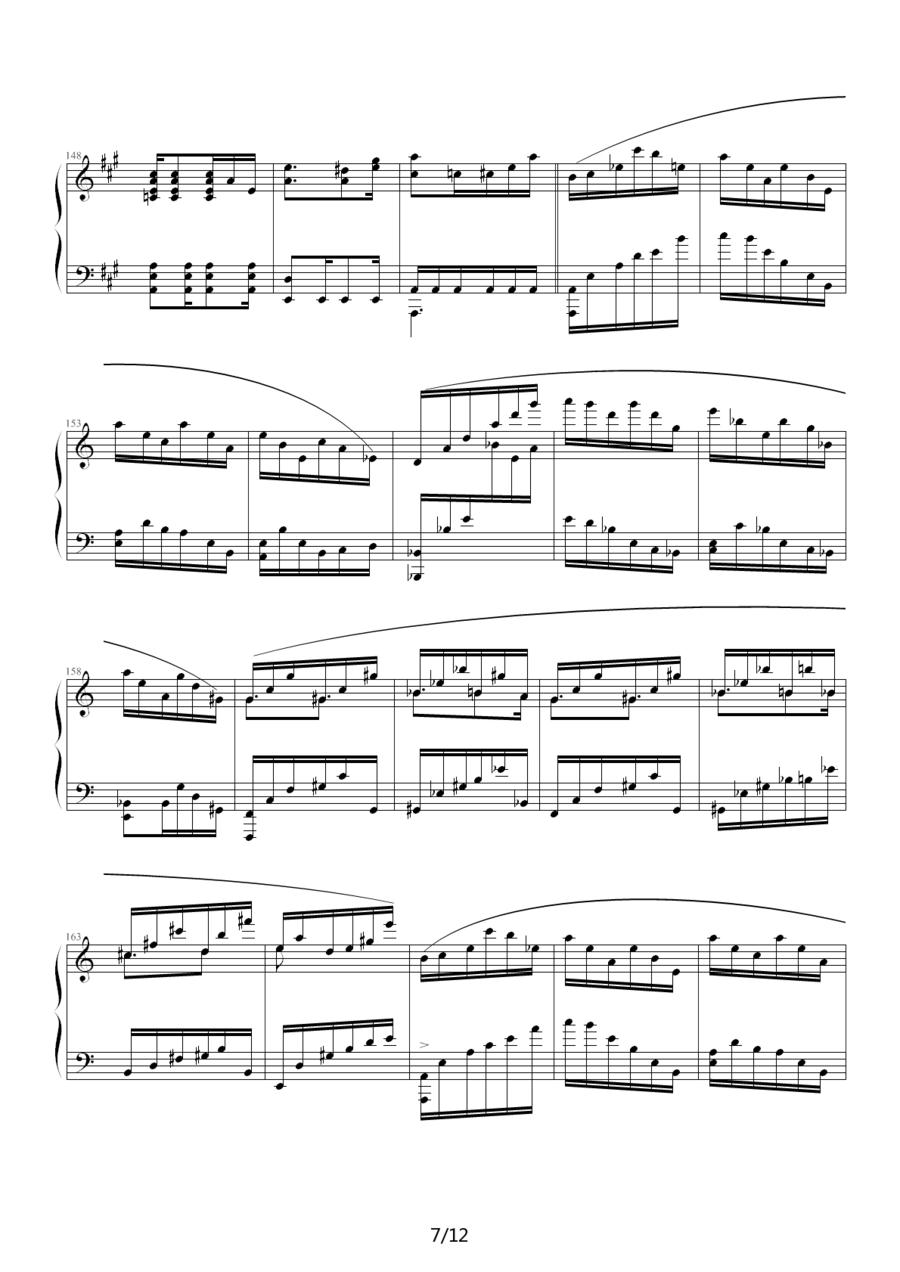 蓝色独白钢琴曲谱（图7）