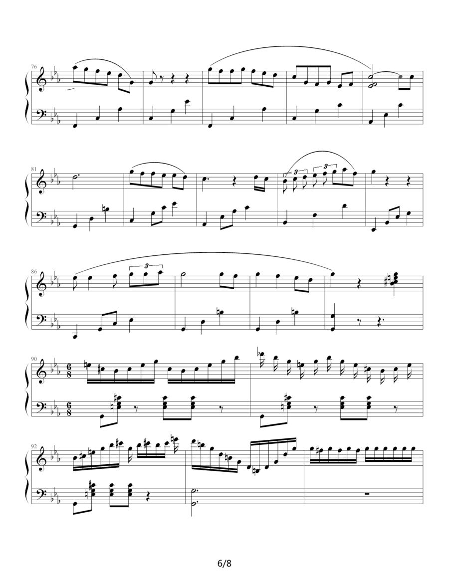c小调圆舞曲钢琴曲谱（图6）