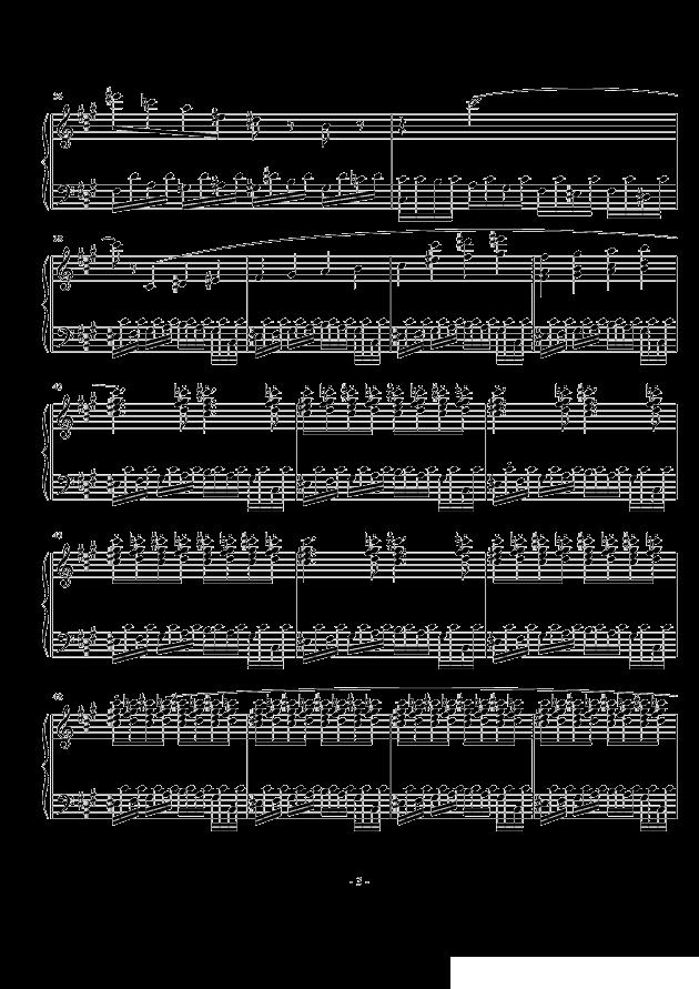 托卡塔组曲：2、（#f小调）末日的审判钢琴曲谱（图3）
