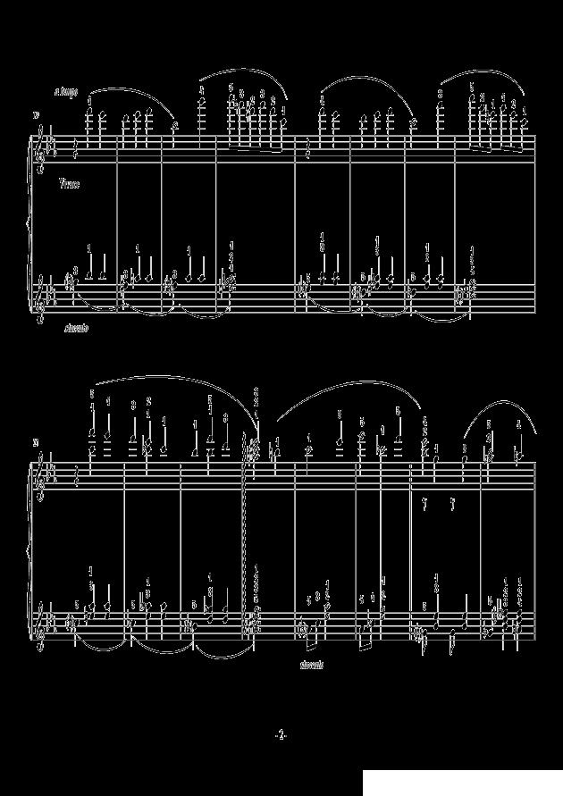 调律师的小华尔兹钢琴曲谱（图2）