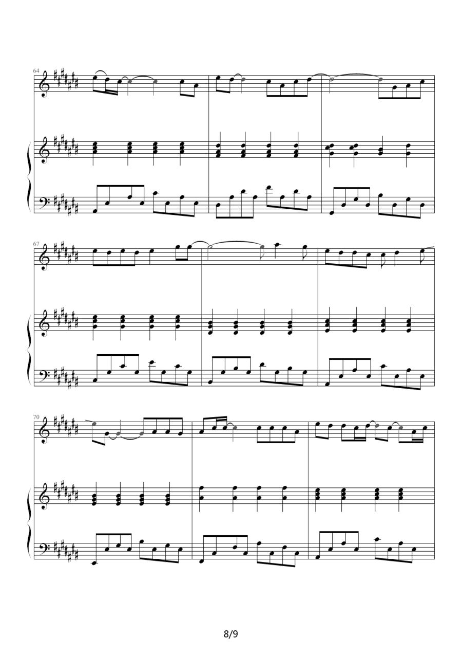 前世泪（钢琴伴奏谱）钢琴曲谱（图8）