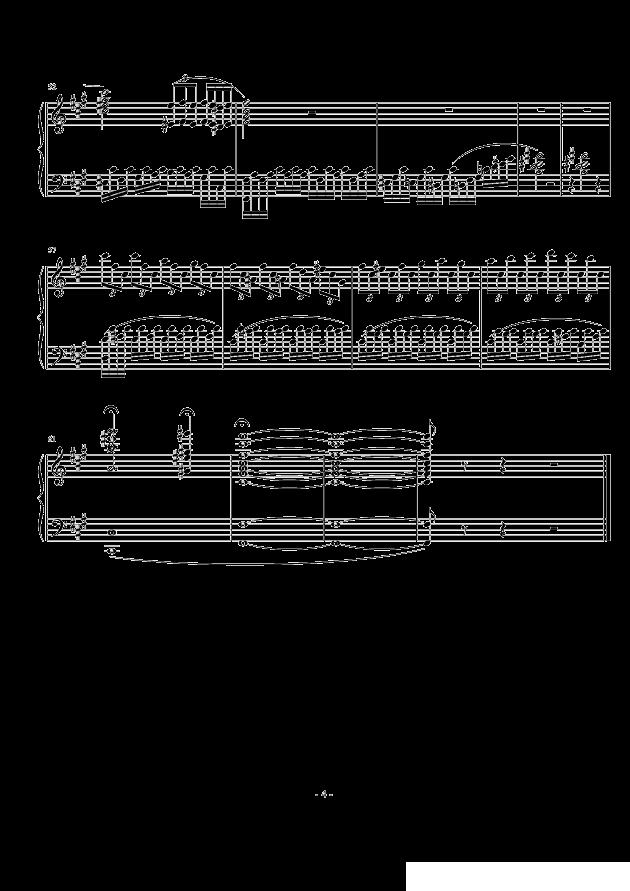 托卡塔组曲：2、（#f小调）末日的审判钢琴曲谱（图4）