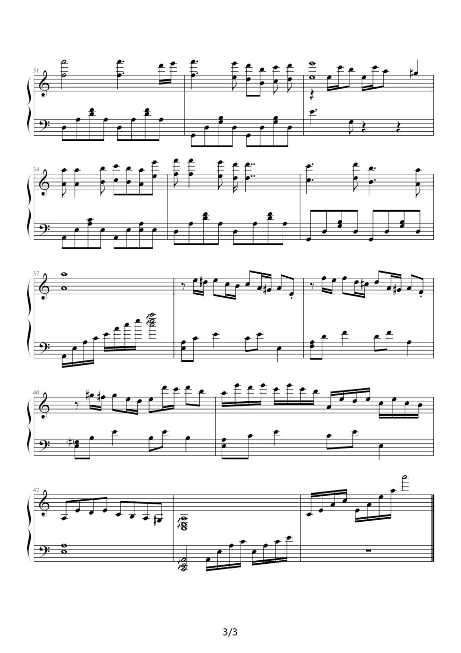 莎芭女王（哈迪作曲版）钢琴曲谱（图3）